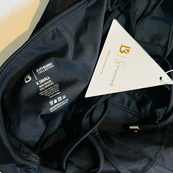 Buffbunny Collection Venice Strappy One Piece Swimsuit Size XS NWT Black - Picture 5 of 7